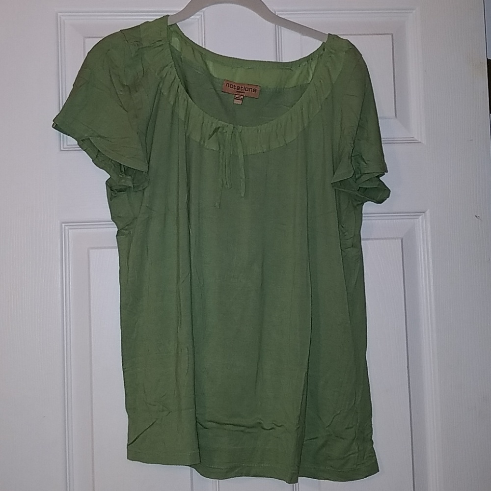 Flowy Green Top